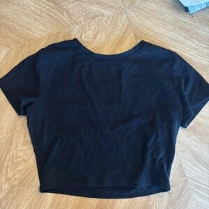Wild Fable Black Crop Top